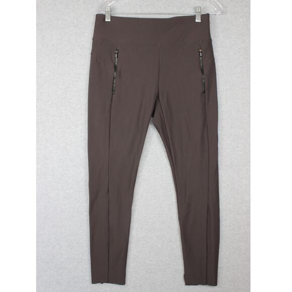 Athleta Womens‎ Stellar Tight Zip Pocket Ankle Pants Size Med Charcoal - Picture 1 of 9